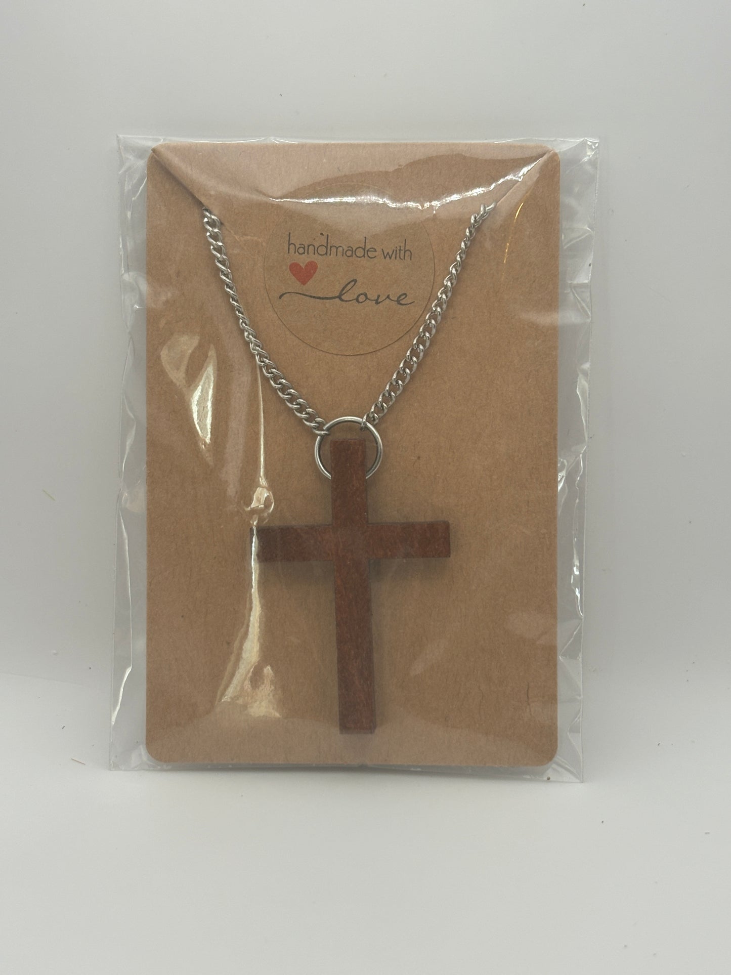 Wooden Cross Necklace